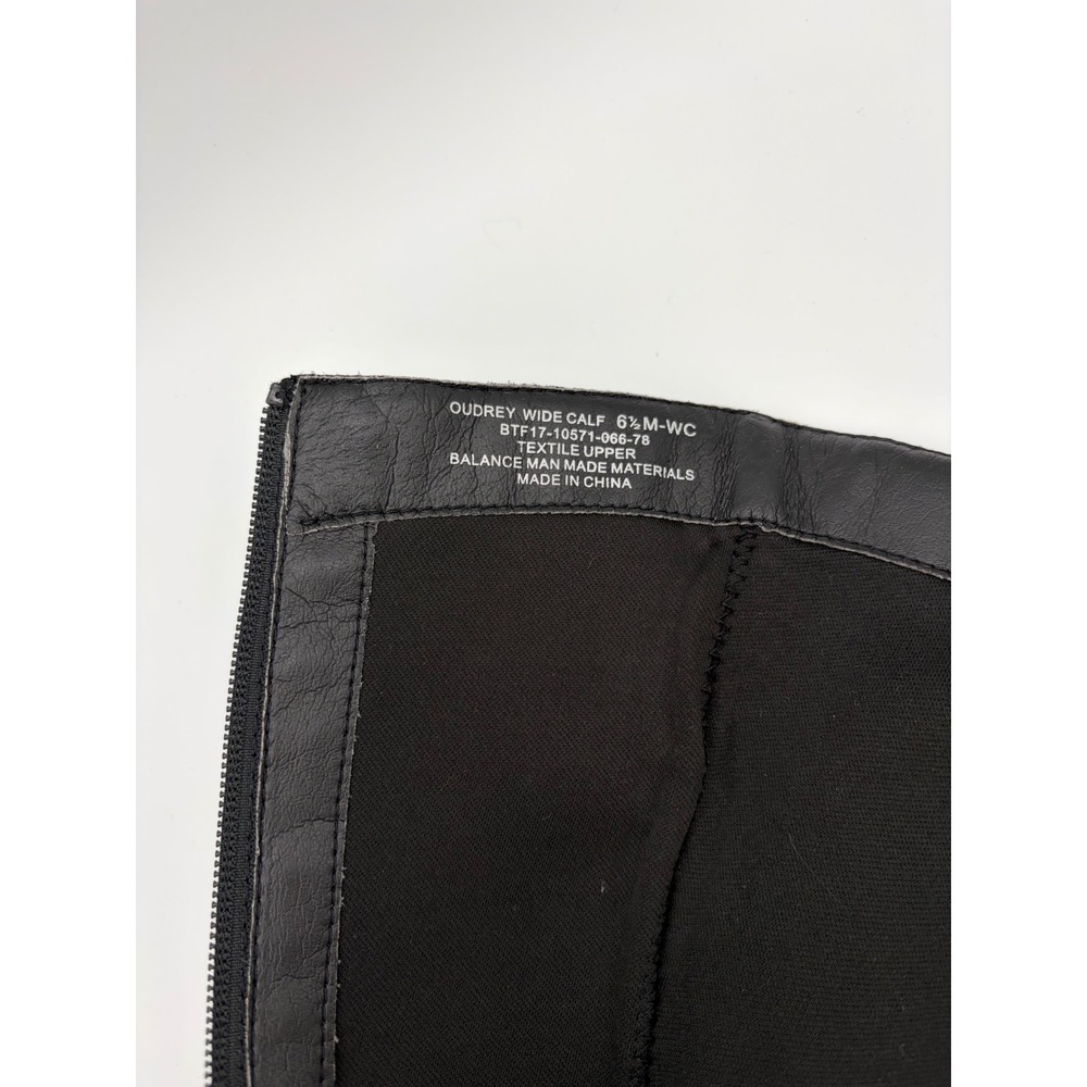 Baretraps Oudrey Black Wide Calf Tall Boots Textile Metallic Sheen Size 6.5M-WC - Picture 8 of 8